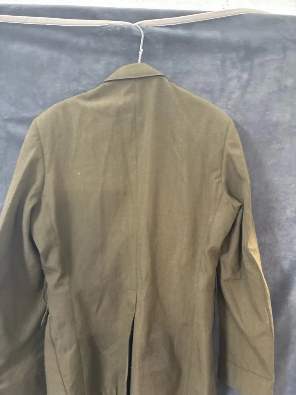 Military-Style Coat Made for Defense Logistics Agency - Olive with White Label